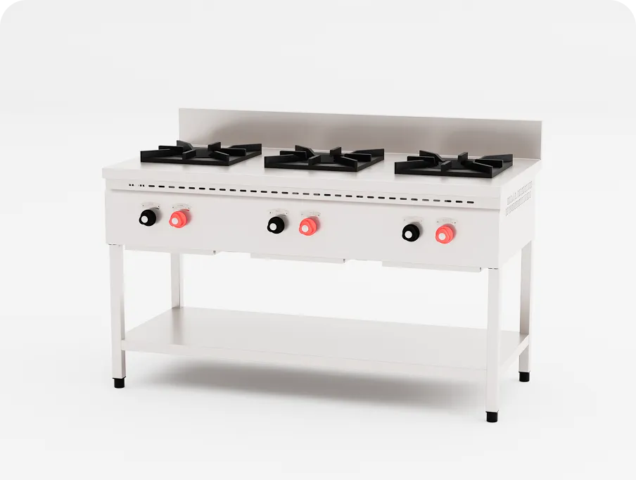 Commercial gas range